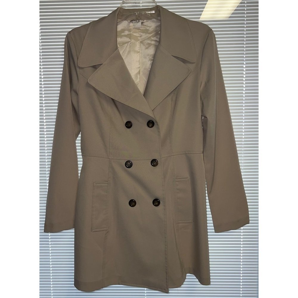 The Steps Beige Lightweight Trench Coat - Small